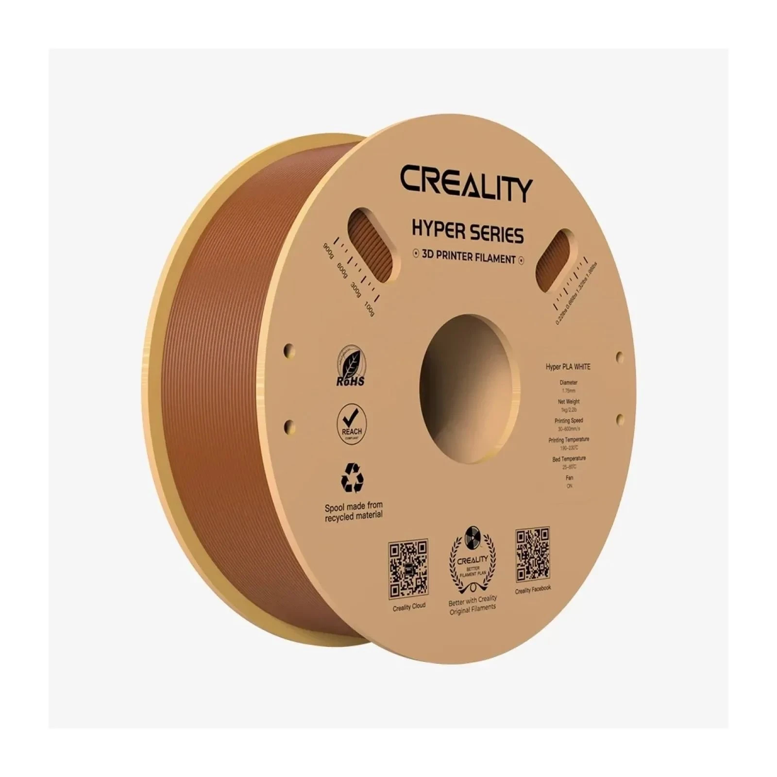 Пластик для 3D-принтера Creality PLA-CF 1кг, 1.75мм, ocher (3301060019) (UA)