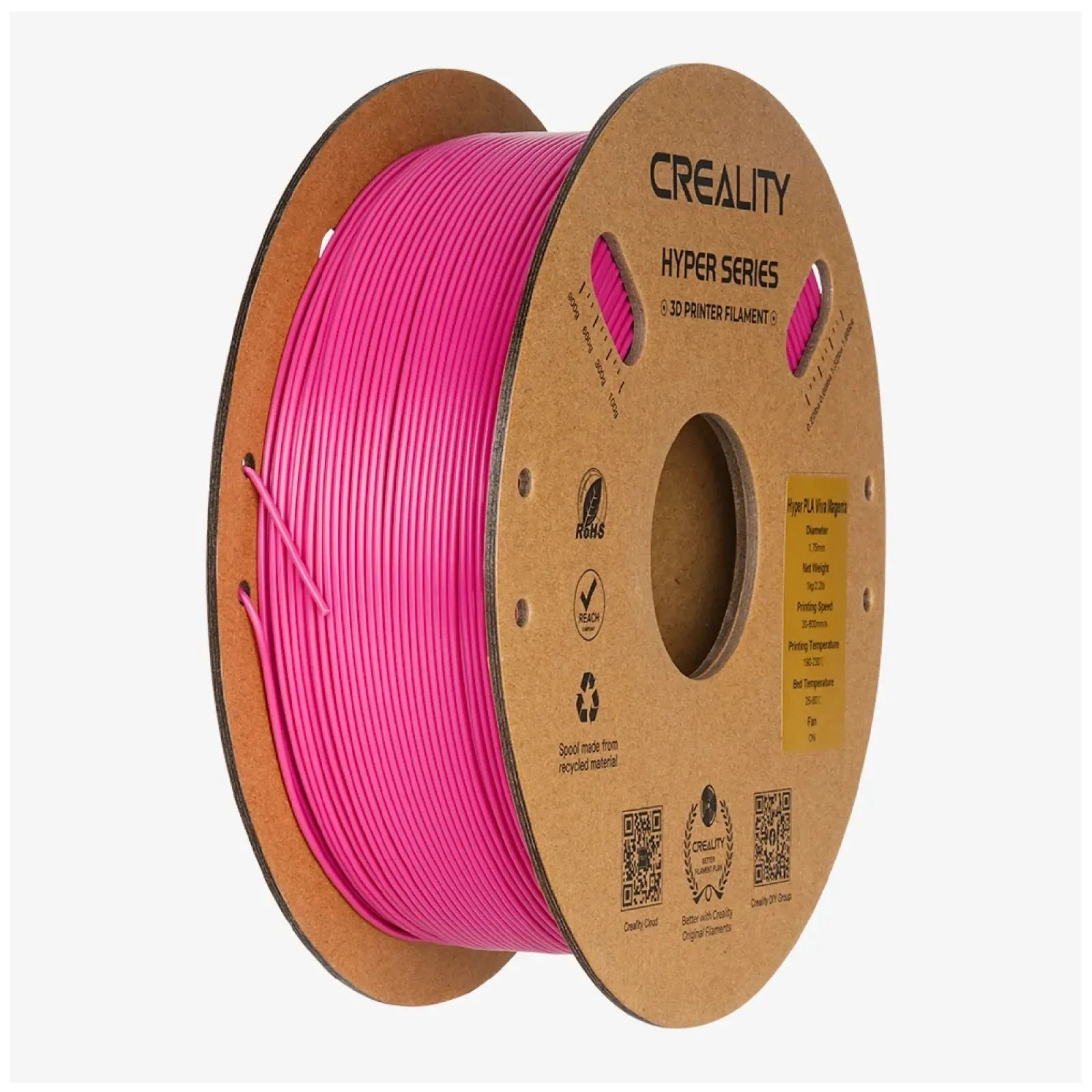 Пластик для 3D-принтера Creality PLA Hyper 1кг, 1.75мм, магента (3301010413) (UA)