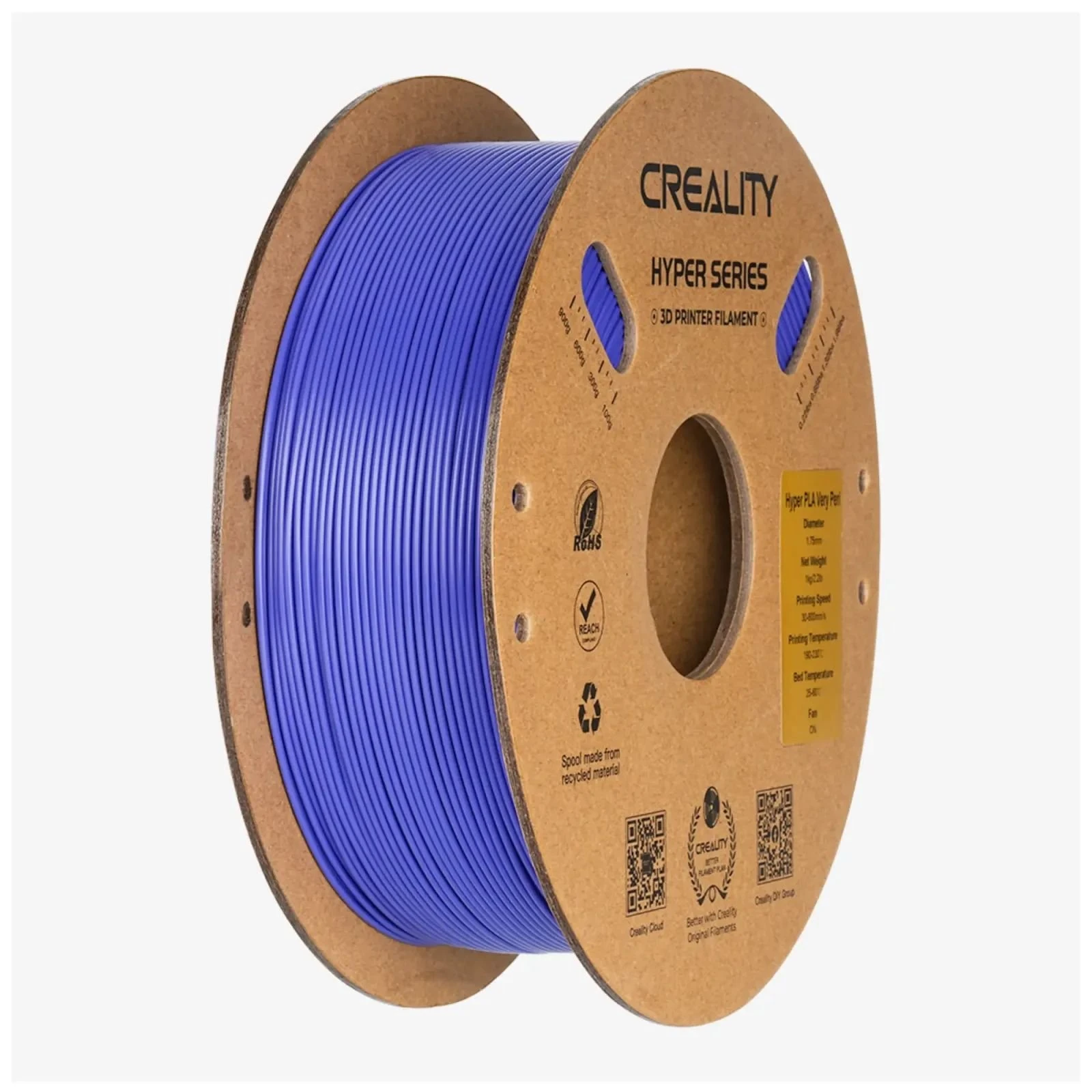 Пластик для 3D-принтера Creality PLA Hyper 1кг, 1.75мм, Perry Blue (3301010412) (UA)