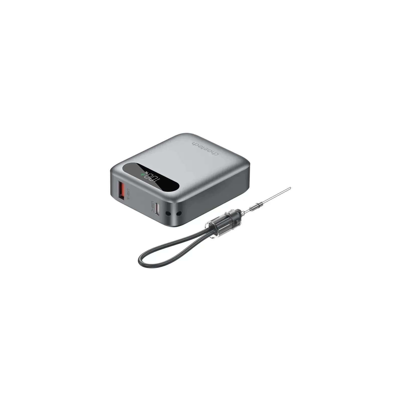 Мобільна батарея Choetech 10000mA, 22.5W, PD, QC, grey (B860-CCGY) (UA)
