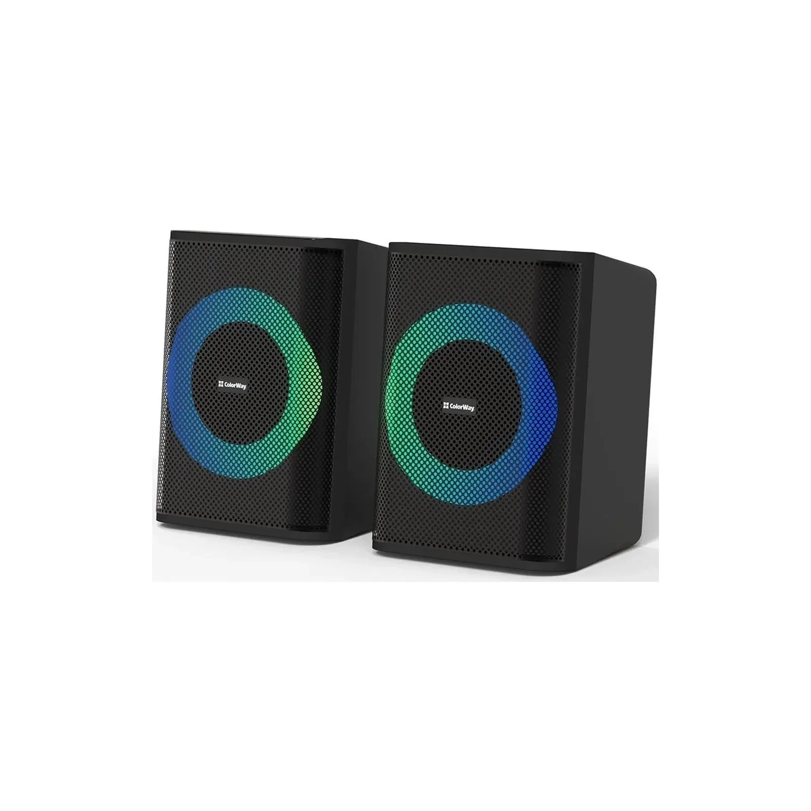 Акустическая система ColorWay PulseRing 2.0 RGB USB Black (CW-SPU04BK) (UA)