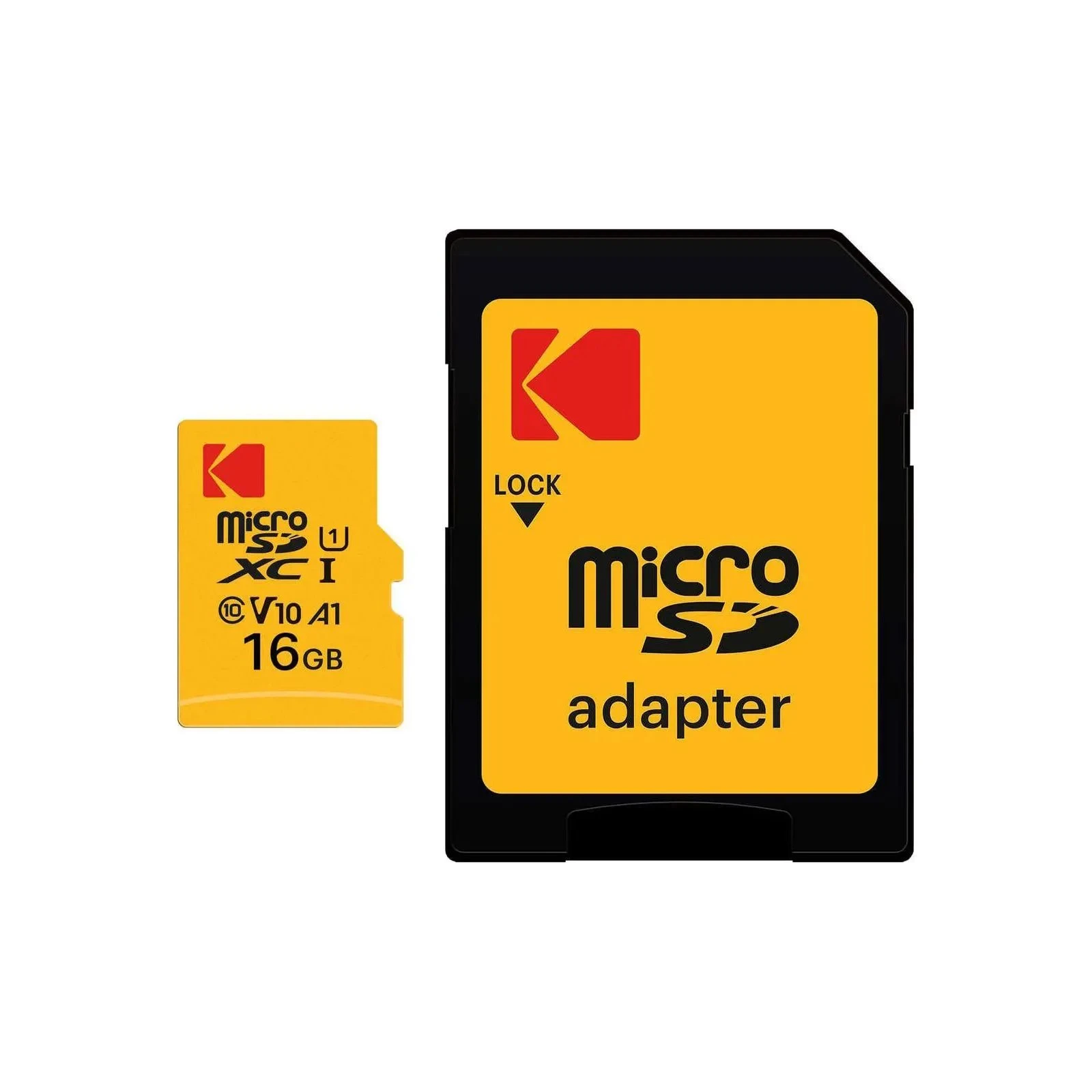 Карта пам'яті Kodak 16GB microSDHC class 10 UHS-I (EKMSDM16GHC10J60K) (UA)