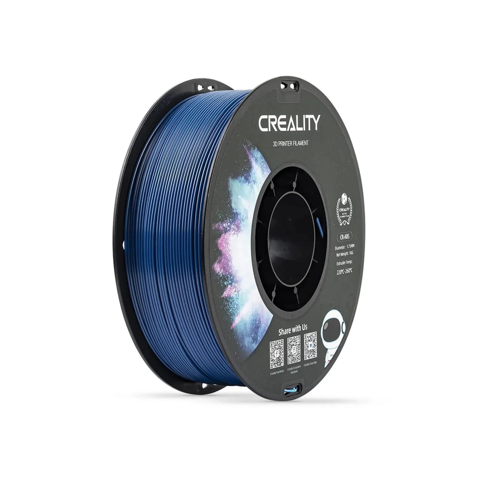 Пластик для 3D-принтера Creality ABS 1кг, 1.75мм, blue (3301020036) (UA)