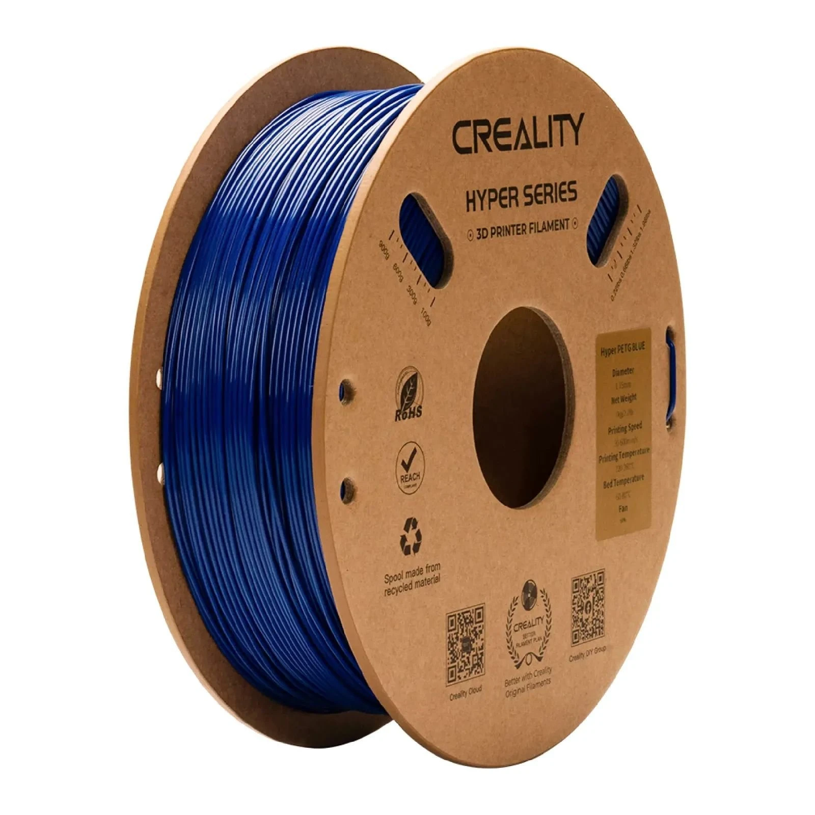 Пластик для 3D-принтера Creality Hyper PETG 1.75мм, blue, 1кг (3301030070) (UA)