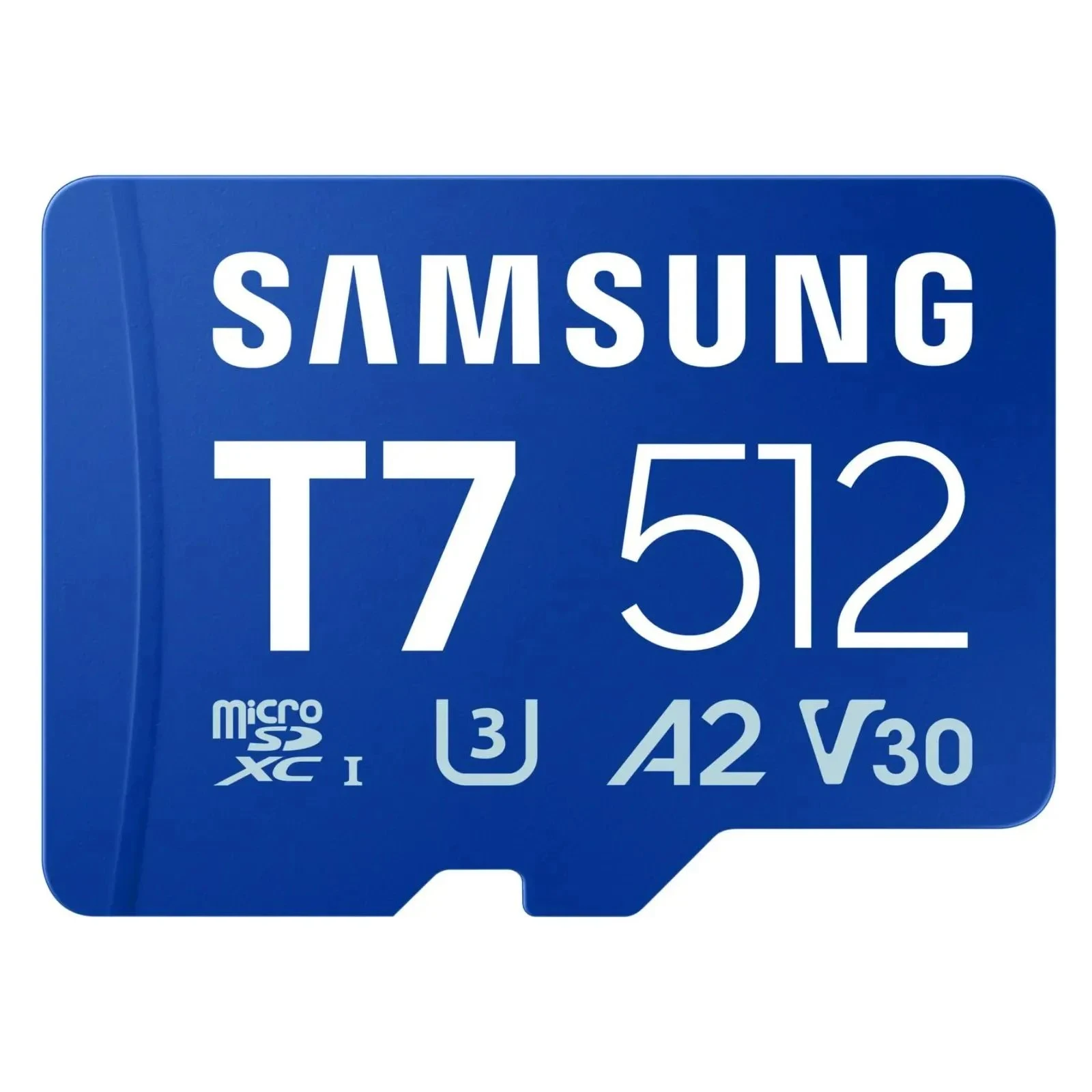 Карта памяти Samsung 512GB microSDXC class 10 UHS-I U3 V30 A2 T7 (MB-MB512T/WW) (UA)