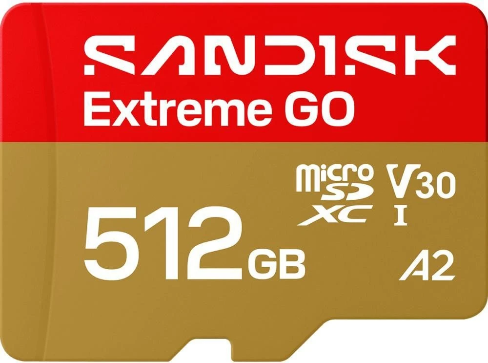 Карта пам'яті SanDisk 512 GB microSDXC Extreme GO (SDSQXGN-512G-GN6MN) (UA)