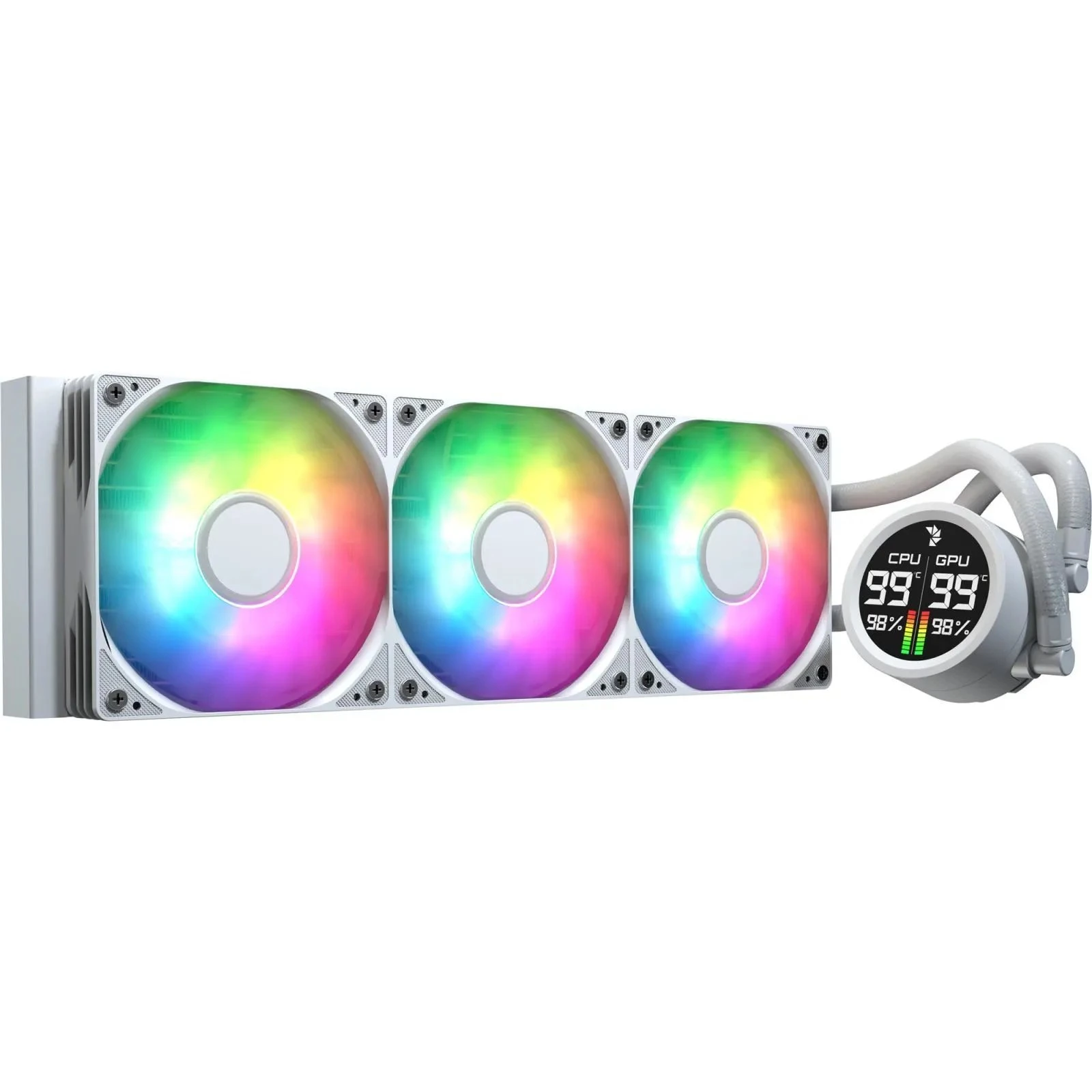 Система жидкостного охлаждения AeroCool Abyss L360R Digi White (ACLA-AD36117.21) (UA)