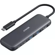 USB-хаб Anker USB-C Hub 332 5-in-1 Black (A8355H11) (UA)