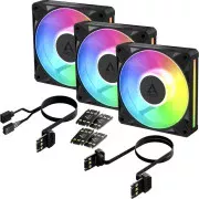 Вентилятор Arctic BioniX P12 A-RGB Black 3-Pack (ACFAN00337A) (UA)