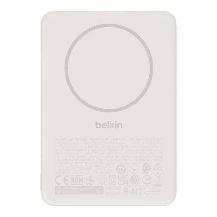 Мобильная батарея Belkin Slim Magnetic 5000mAh Sand (BPD017HQSA) (UA)