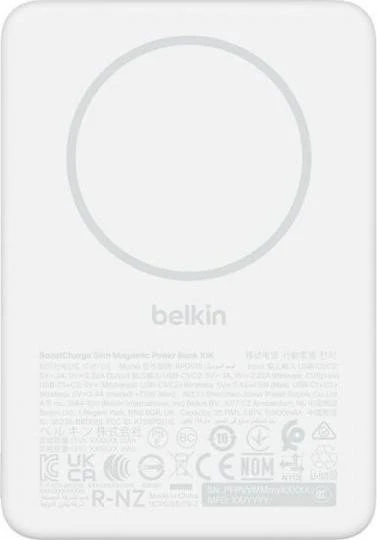 Мобильная батарея Belkin Slim Magnetic 10000mAh White (BPD015HQWH) (UA)