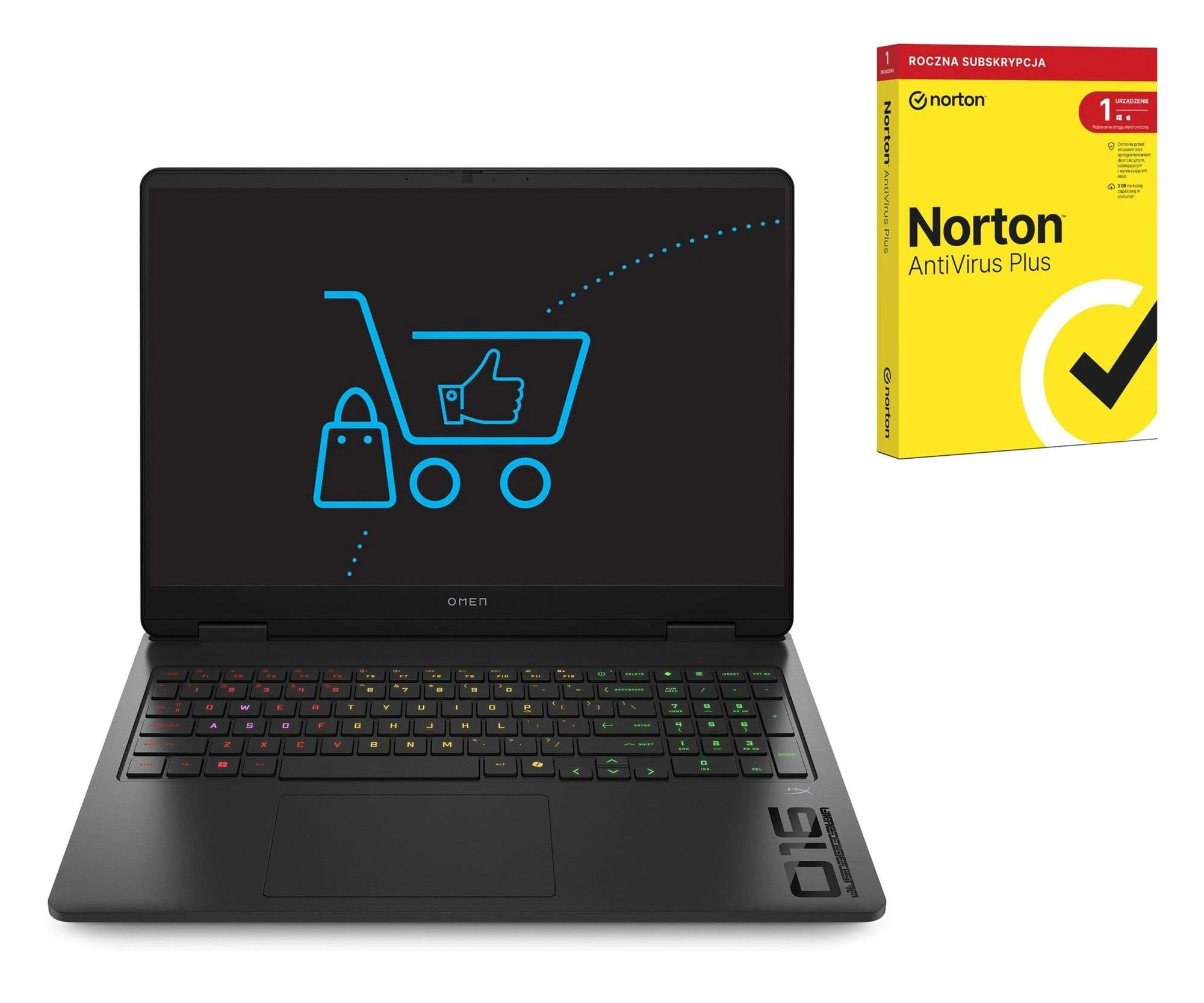 Ноутбук HP OMEN 16 i9-14900HX/24GB/1TB RTX5060 240Hz + Norton (16-am0093nw (D2YW4EA))