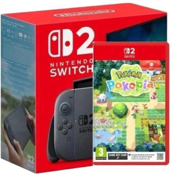 Ігрова приставка Nintendo Switch 2 Black Pokemon Pokopia Bundle (045496337445)