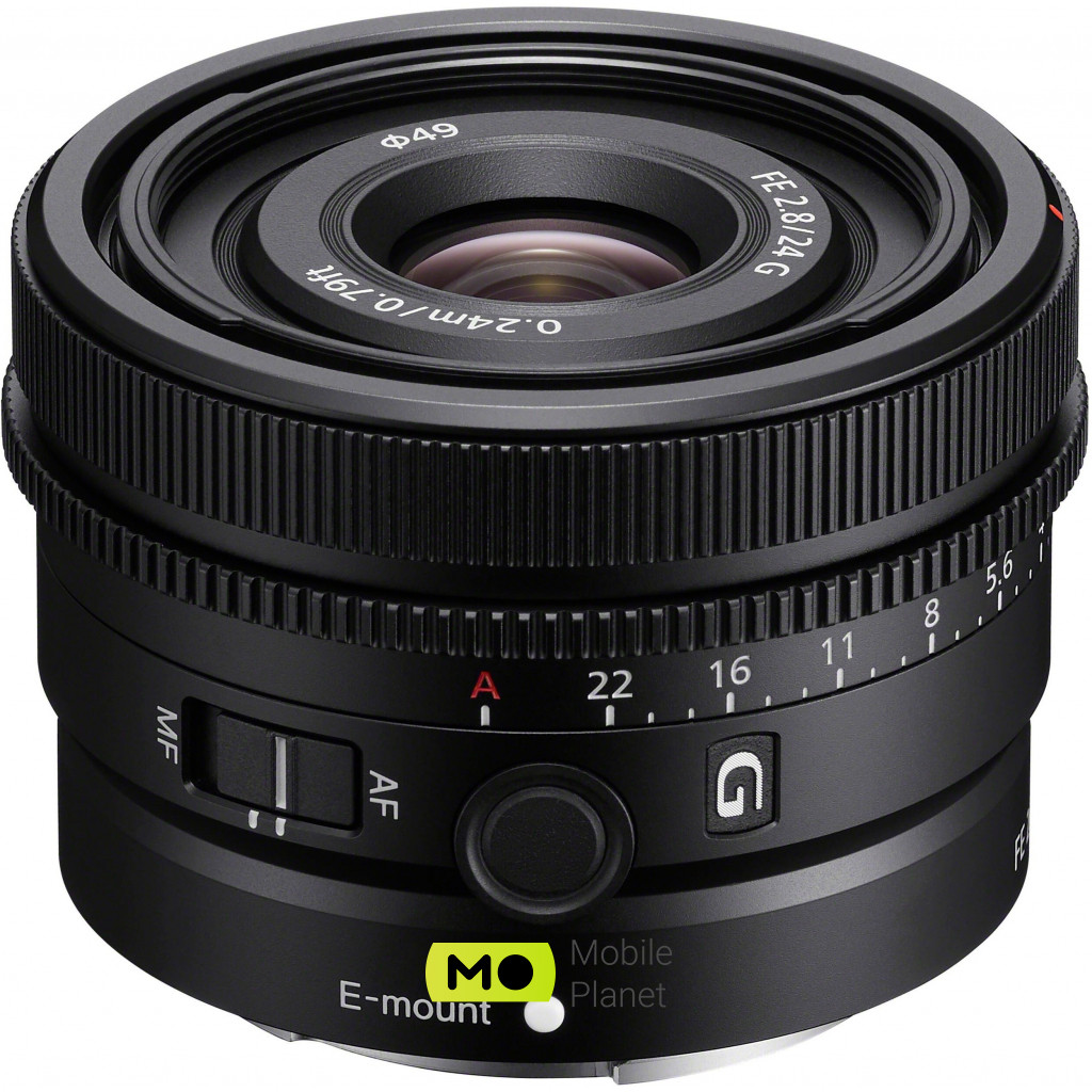 Об'єктив Sony 24mm, f / 2.8 G для камер NEX (SEL24F28G.SYX)
