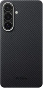 Чехол для смартфона Pitaka Edge Ultra-Slim Case with Aaron Button for Samsung Galaxy S26 - 600D Black/Grey [Twill] (KS2601)