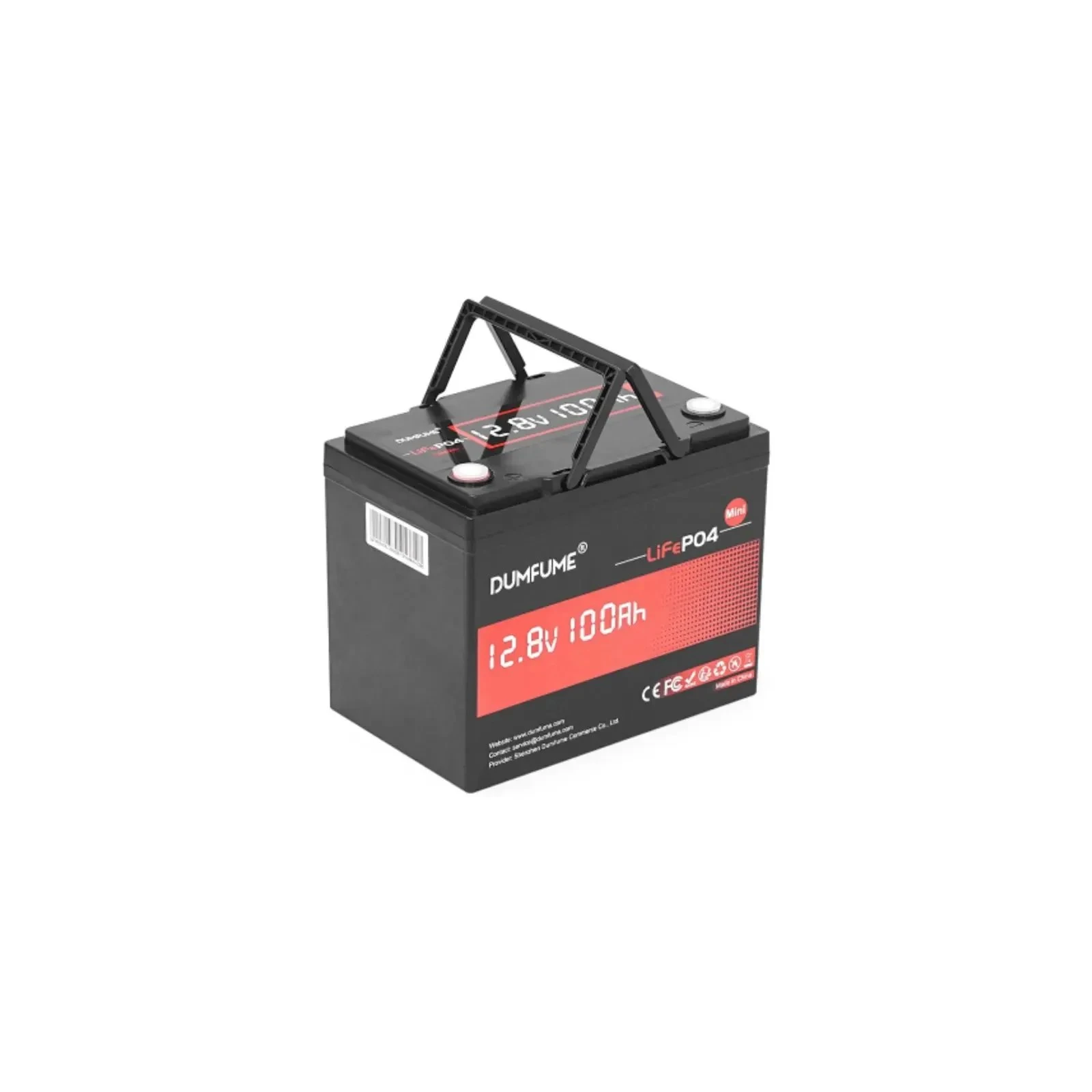 Батарея LiFePo4 Dumfume 12,8V 100Ah 1280Wh (Dumfume-12,8V/100Ah-MINI) (UA)