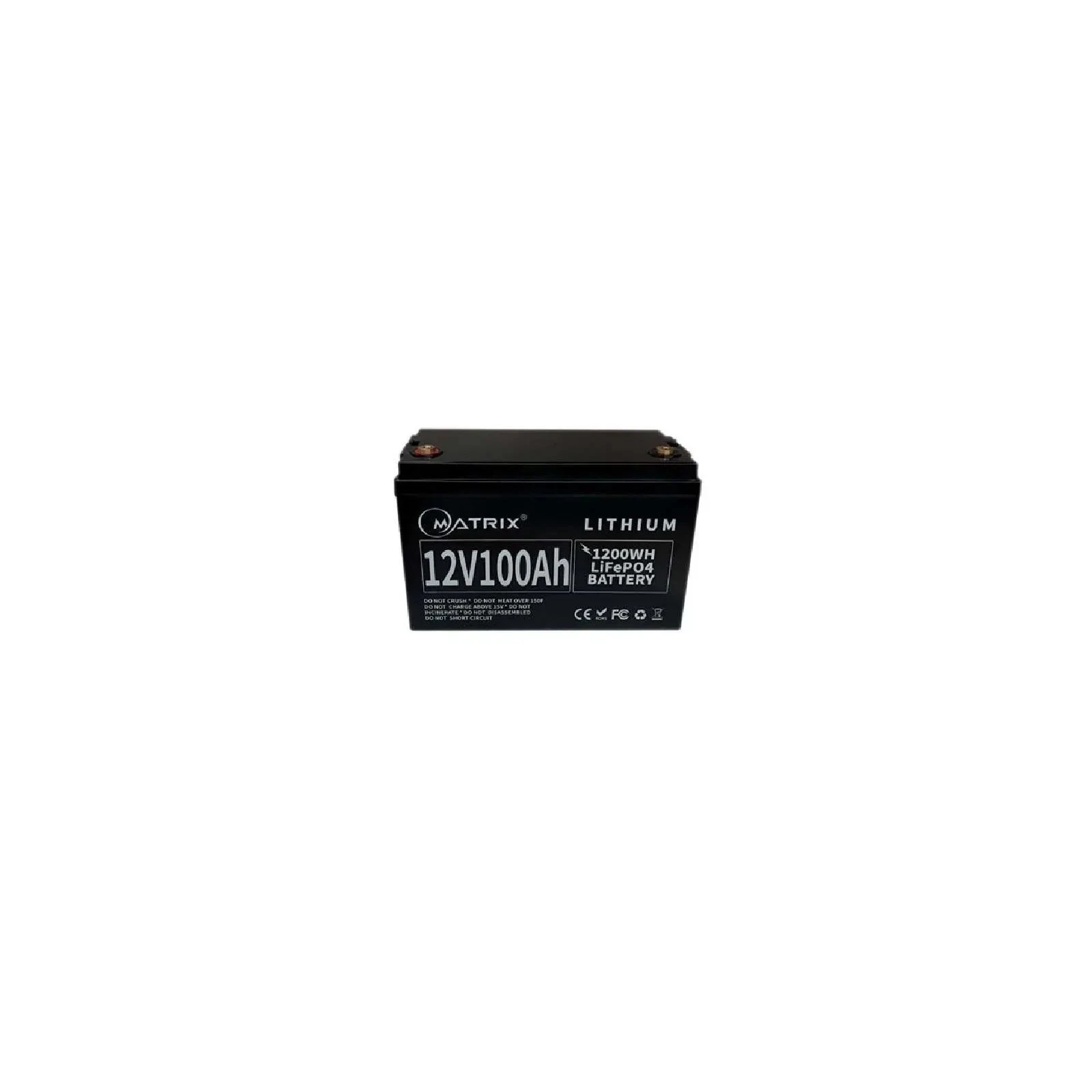 Батарея LiFePo4 Matrix 12.8V-100Ah 1,28kWh (MLR 12100) (UA)