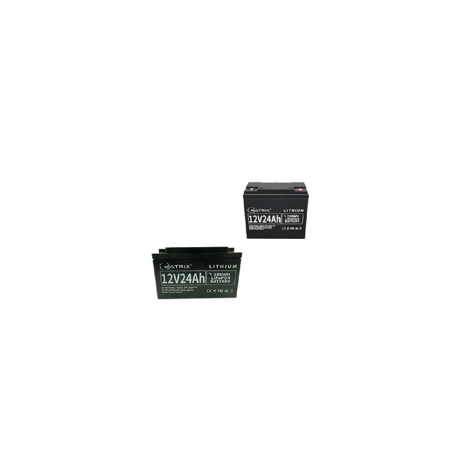 Батарея LiFePo4 Matrix 12.8V-24Ah 307.2Wh (MLR 1224) (UA)