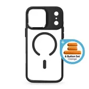 Чохол для мобільного телефону Armorstandart Unit-C MagCase Apple iPhone 17 Pro Max Black + Orange Button Set (ARM90589) (UA)