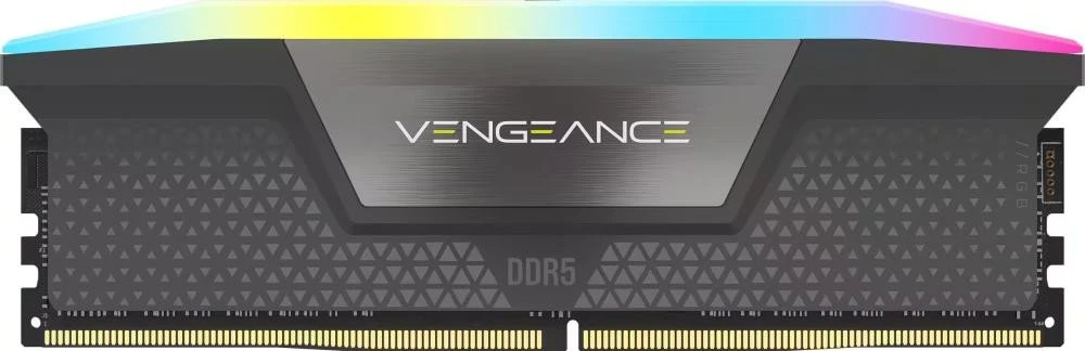 Оперативна пам'ять Corsair VENGEANCE RGB DDR5 64GB (2 x 32GB) DDR5 6000 CL40-50-50-96 1.35V Intel XMP AMD EXPO Gray (CMH64GX5M2D6000Z40)