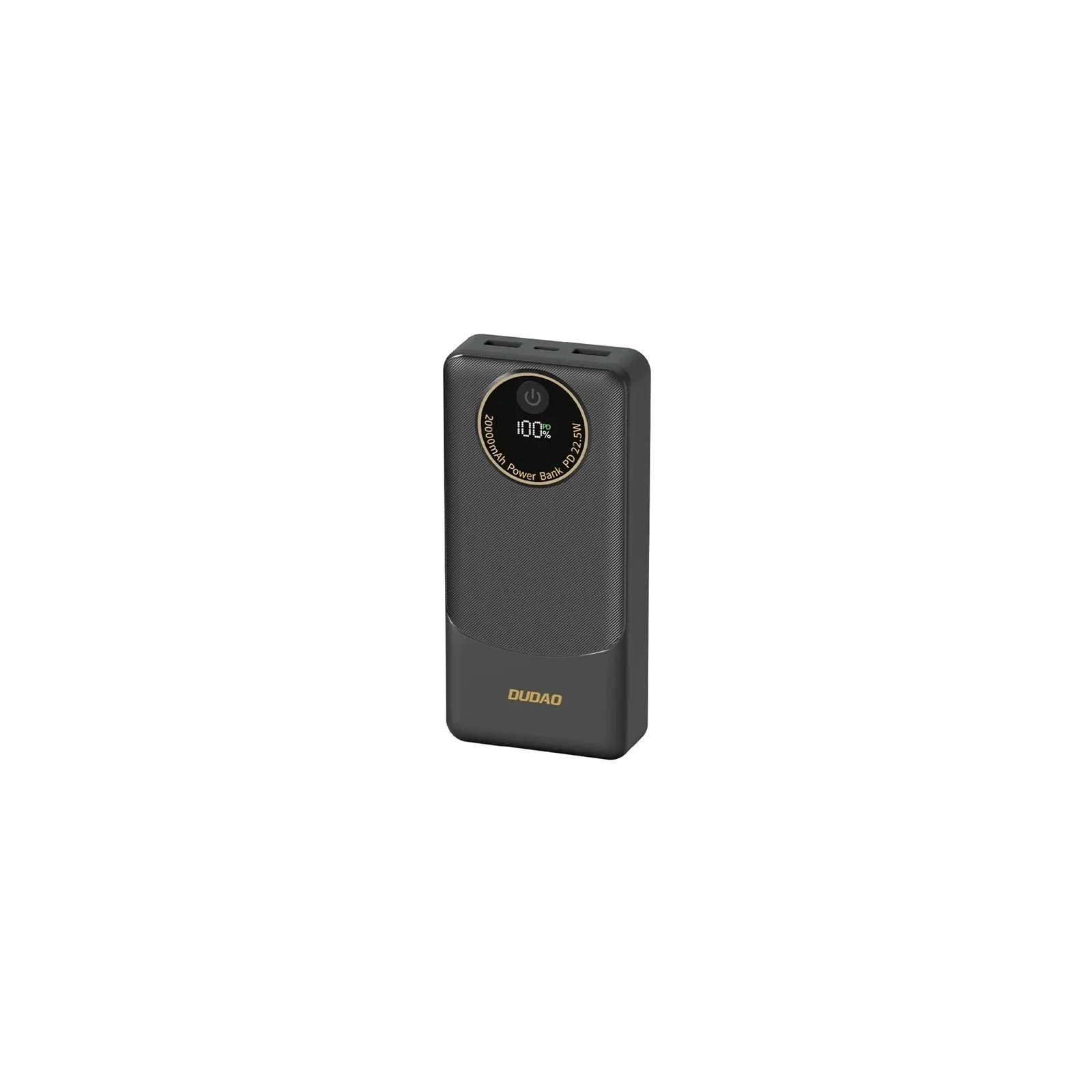 Мобильная батарея Dudao K12Pro 20000mAh PD/22.5W, USB-A, USB-C, Black (6976625333899) (UA)