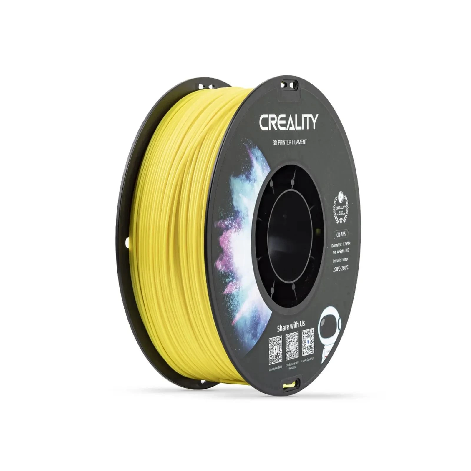 Пластик для 3D-принтера Creality ABS 1кг, 1.75мм, yellow (3301020033) (UA)