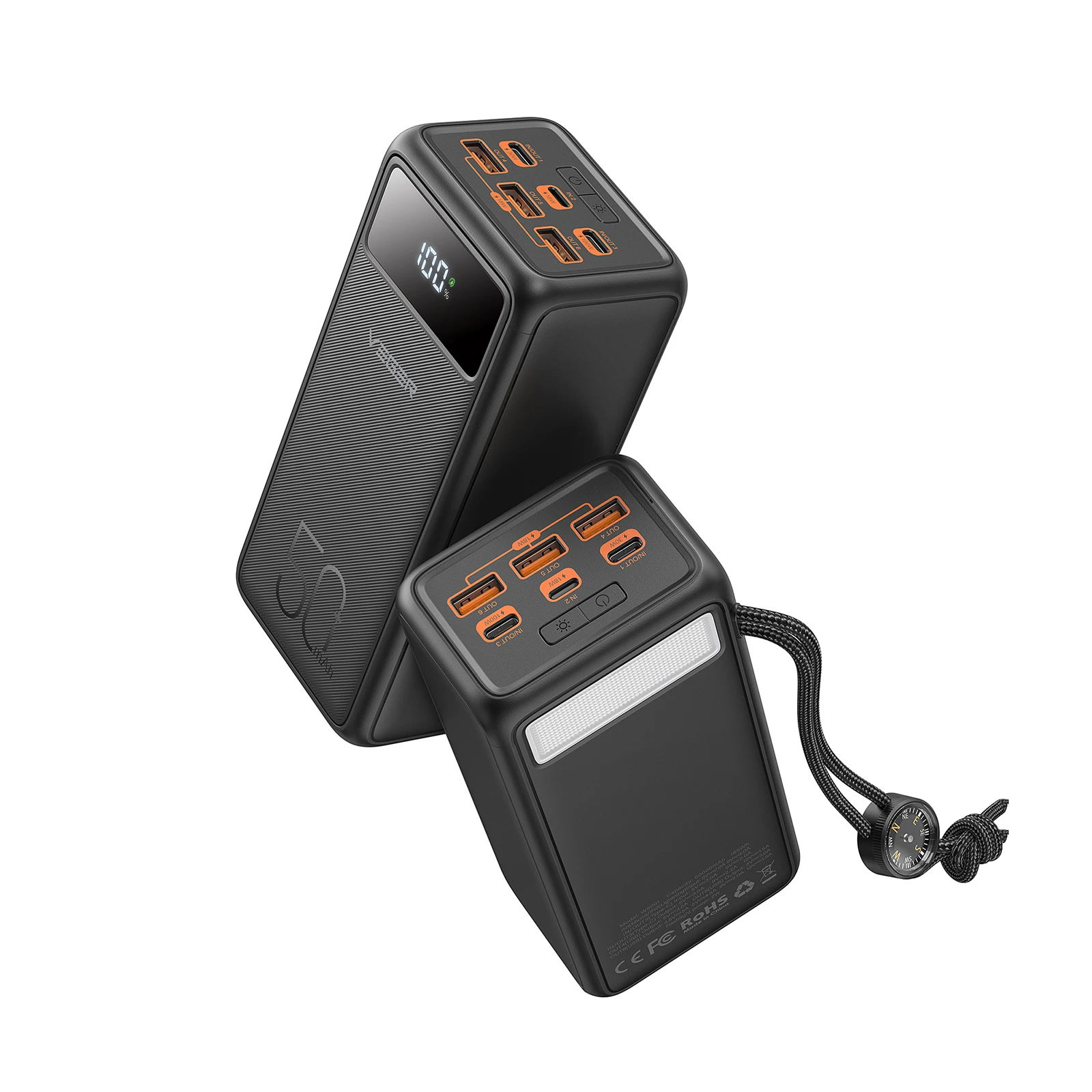 Мобільна батарея Veger W5001C 56000mAh (W5001C.black) (UA)