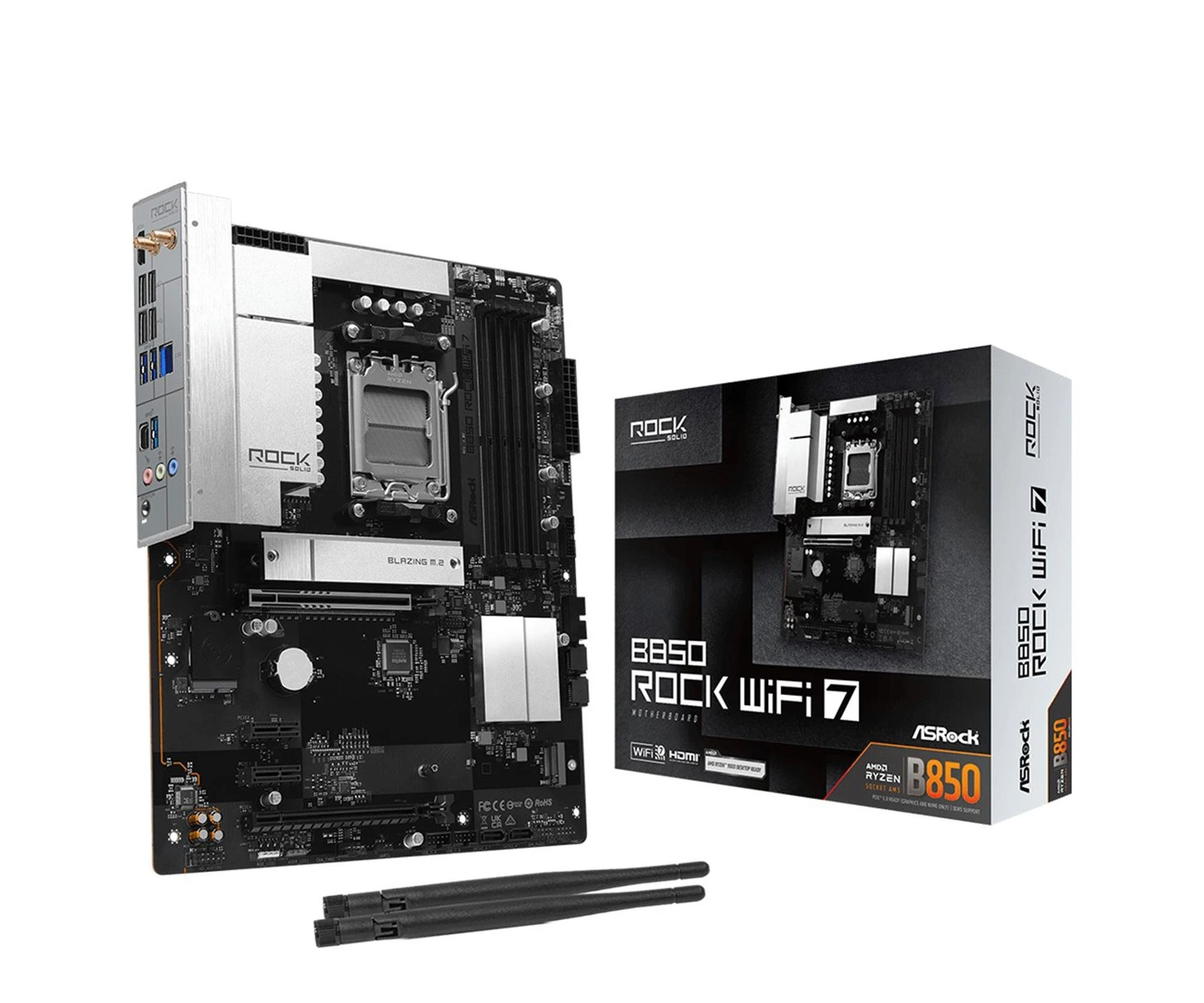 Материнская плата ASRock B850 ROCK WIFI 7 (90-MXBU20-A0UAYZ) EU