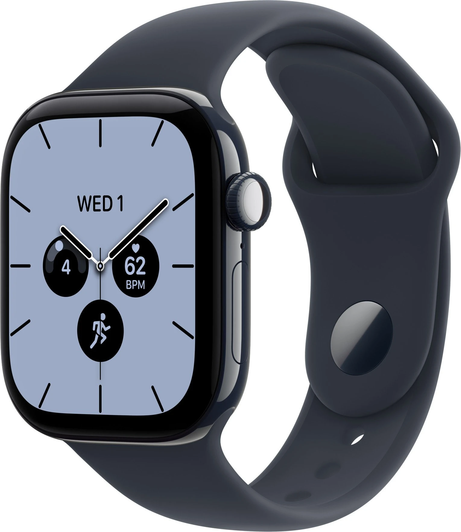 Годинники Apple Watch Series 12 GPS + Cellular 42mm Night Blue Ceramic Case with Navy Blue Sport Band S/M (MJGY4)