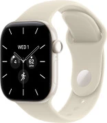 Apple Watch Series 12 GPS + Cellular 42mm Pearl White Ceramic Case with Sand Sport Band M/L (MJGX4)