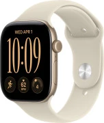 Apple Watch Series 12 GPS + Cellular 46mm Light Gold Aluminum Case with Sand Sport Band M/L (MJGC4)