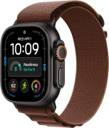 Apple Watch Ultra 4 Black Titanium Case with Burgundy Alpine Loop - Medium (MJC14)
