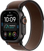 Apple Watch Ultra 4 Black Titanium Case with Dark Umber Trail Loop - M/L (MJCT4+MKAE4)