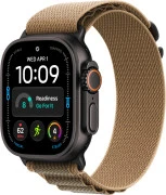 Apple Watch Ultra 4 Black Titanium Case with Desert Alpine Loop - Small (MJCT4+MKF34)