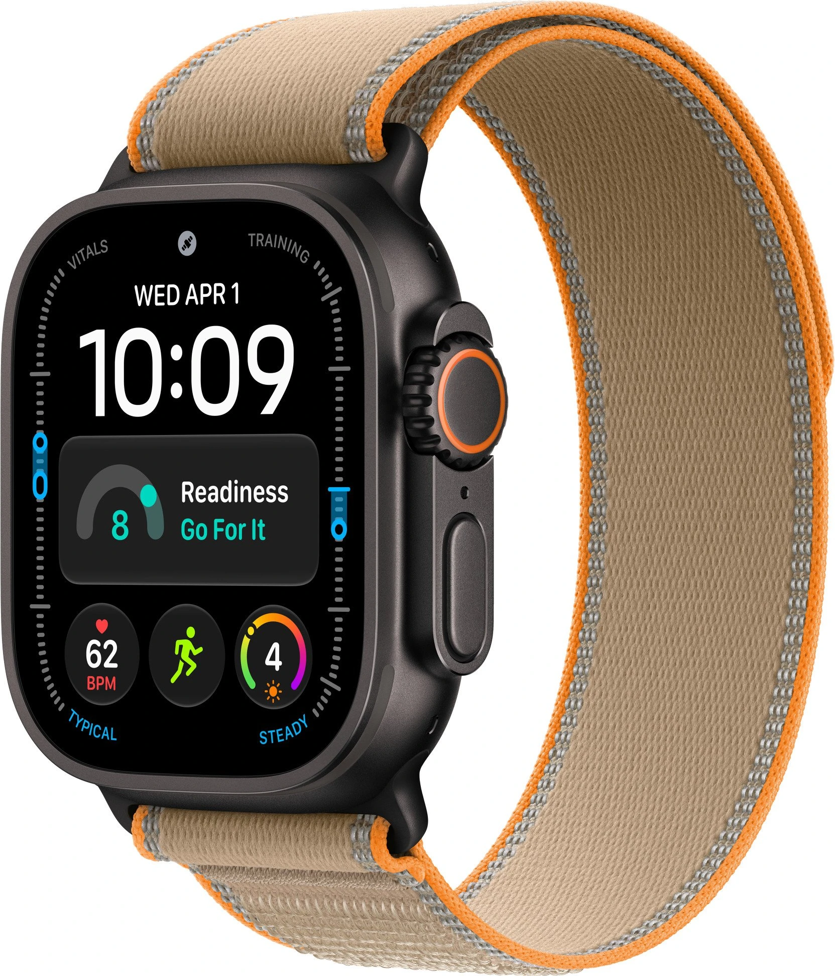 Годинники Apple Watch Ultra 4 Black Titanium Case with Sand Trail Loop - M/L (MJCT4+MKAJ4)
