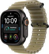 Apple Watch Ultra 4 Black Titanium Case with Translucent Kelp Ocean Band (MJCT4+MKAV4)