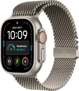 Apple Watch Ultra 4 Natural Titanium Case with Natural Titanium Milanese Loop - Large (MJAA4)