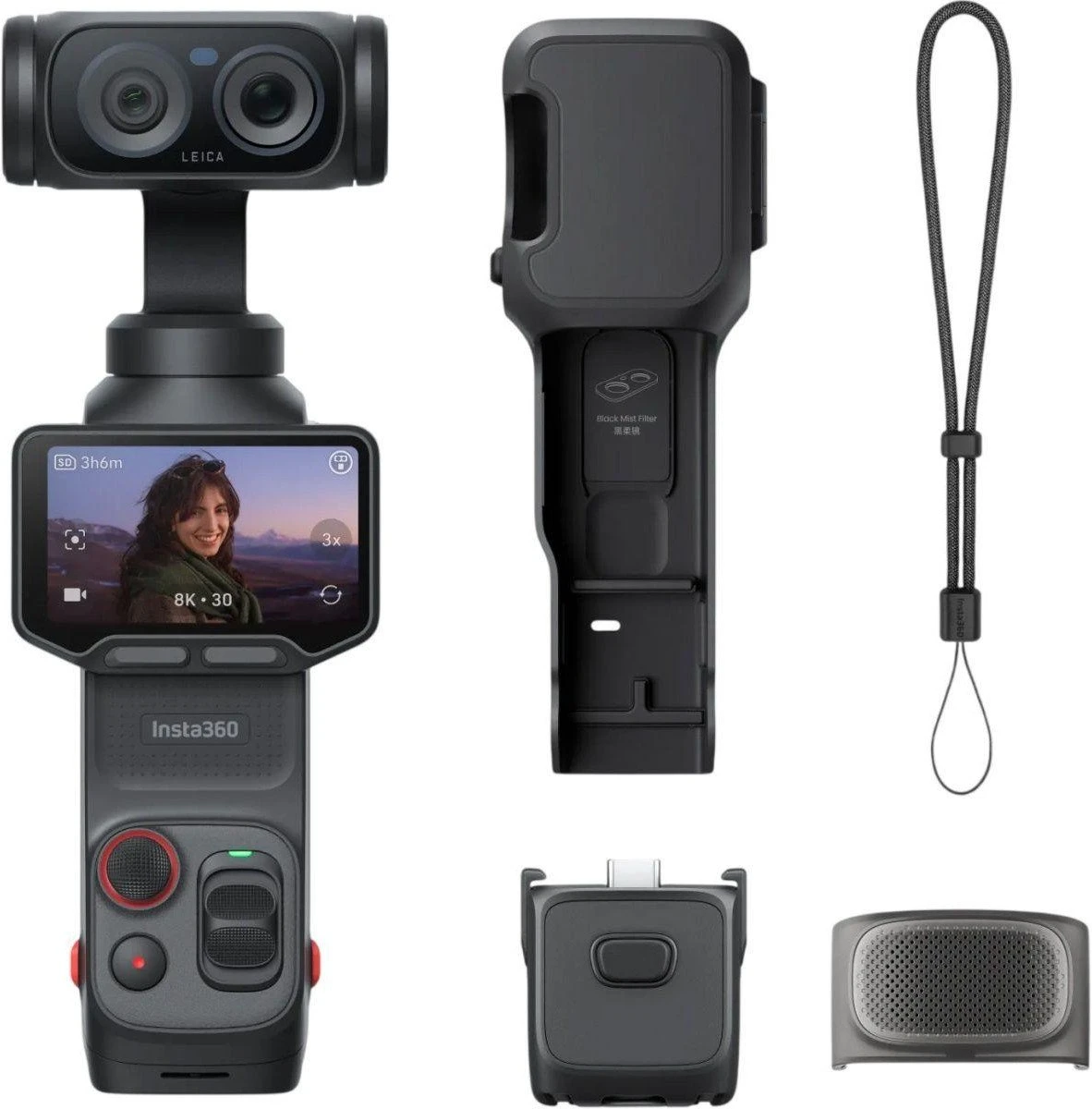 Екшн камера Insta360 Luna Ultra Standard Bundle Cosmic Black (CINSABTA-LUNA01)