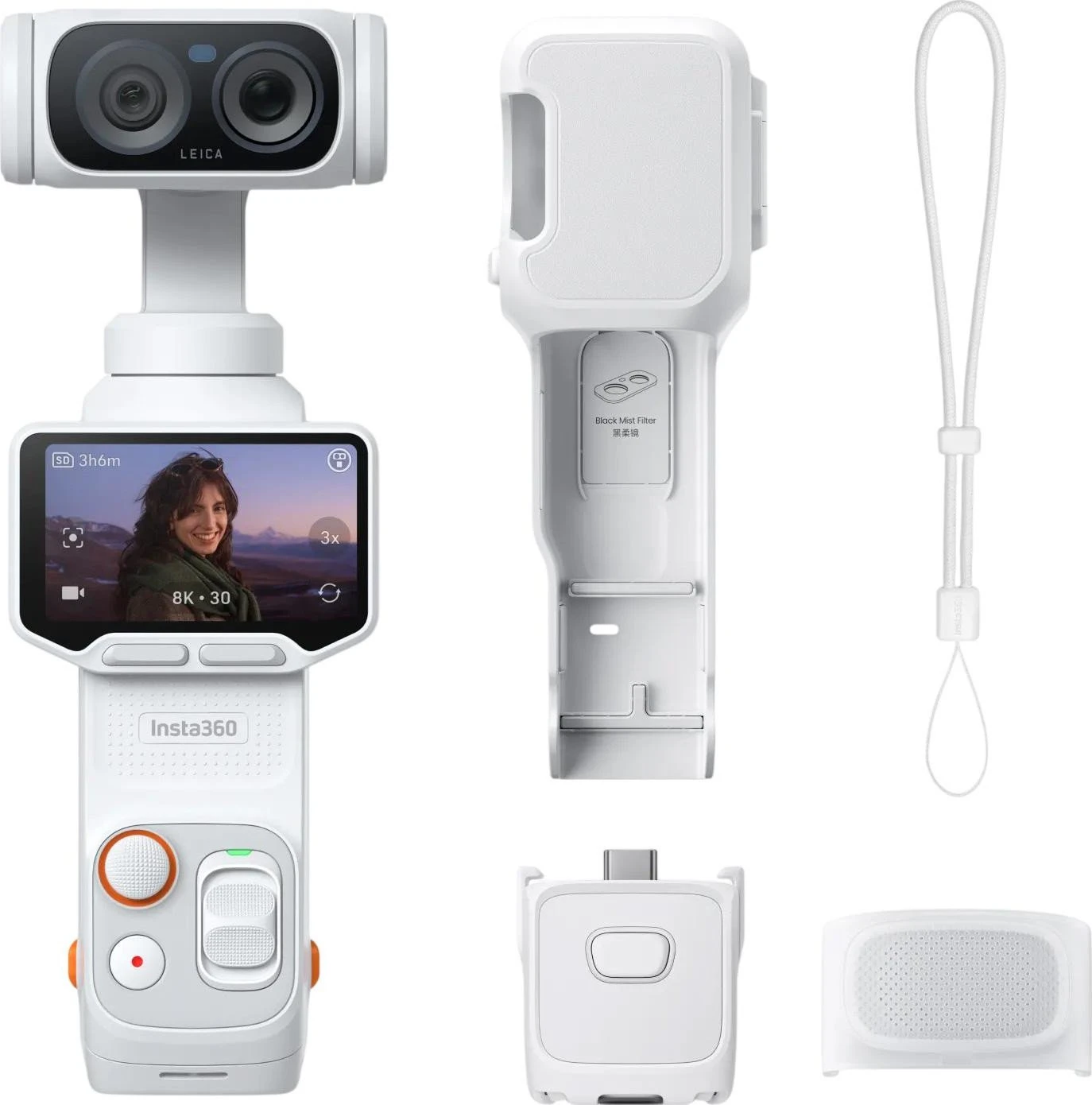 Экшн-камера Insta360 Luna Ultra Standard Bundle Stellar White (CINSABTA-LUNA02)
