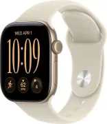 Apple Watch Series 12 GPS 42mm Light Gold Aluminum Case with Sand Sport Band S/M (MJED4)