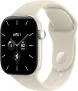 Apple Watch Series 12 GPS + Cellular 42mm Pearl White Ceramic Case with Sand Sport Band M/L (MJGX4)