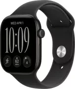 Apple Watch Series 12 GPS + Cellular 46mm Black Aluminum Case with Black Sport Band S/M (MJG84)
