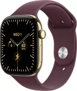 Apple Watch Series 12 GPS + Cellular 46mm Radiant Gold Titanium Case with Burgundy Sport Band M/L (MJGT4)