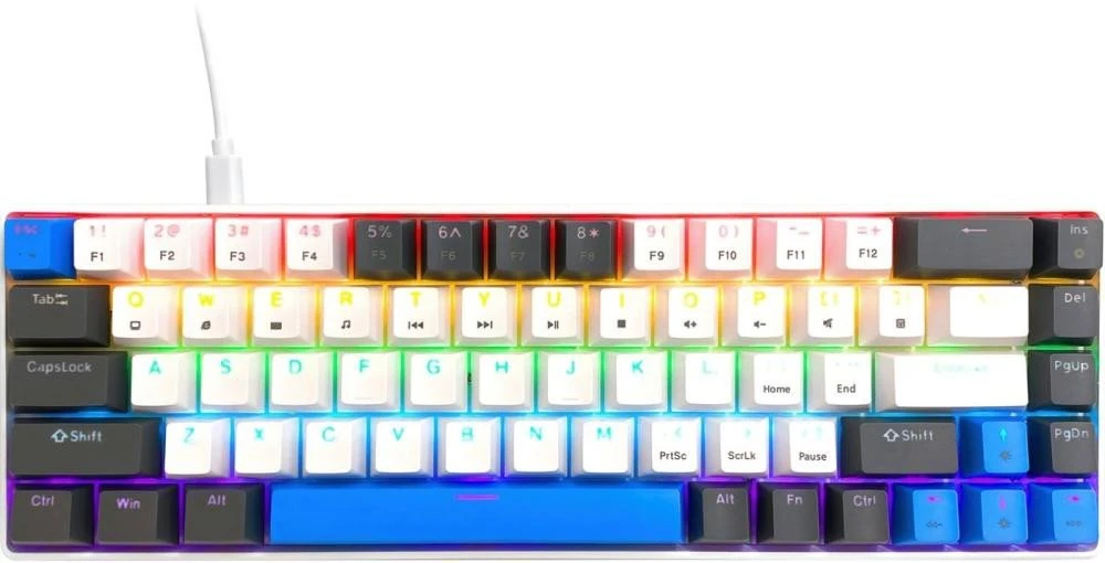 Клавиатура Media-Tech Red Core MX60 White (MT1259) (UA)