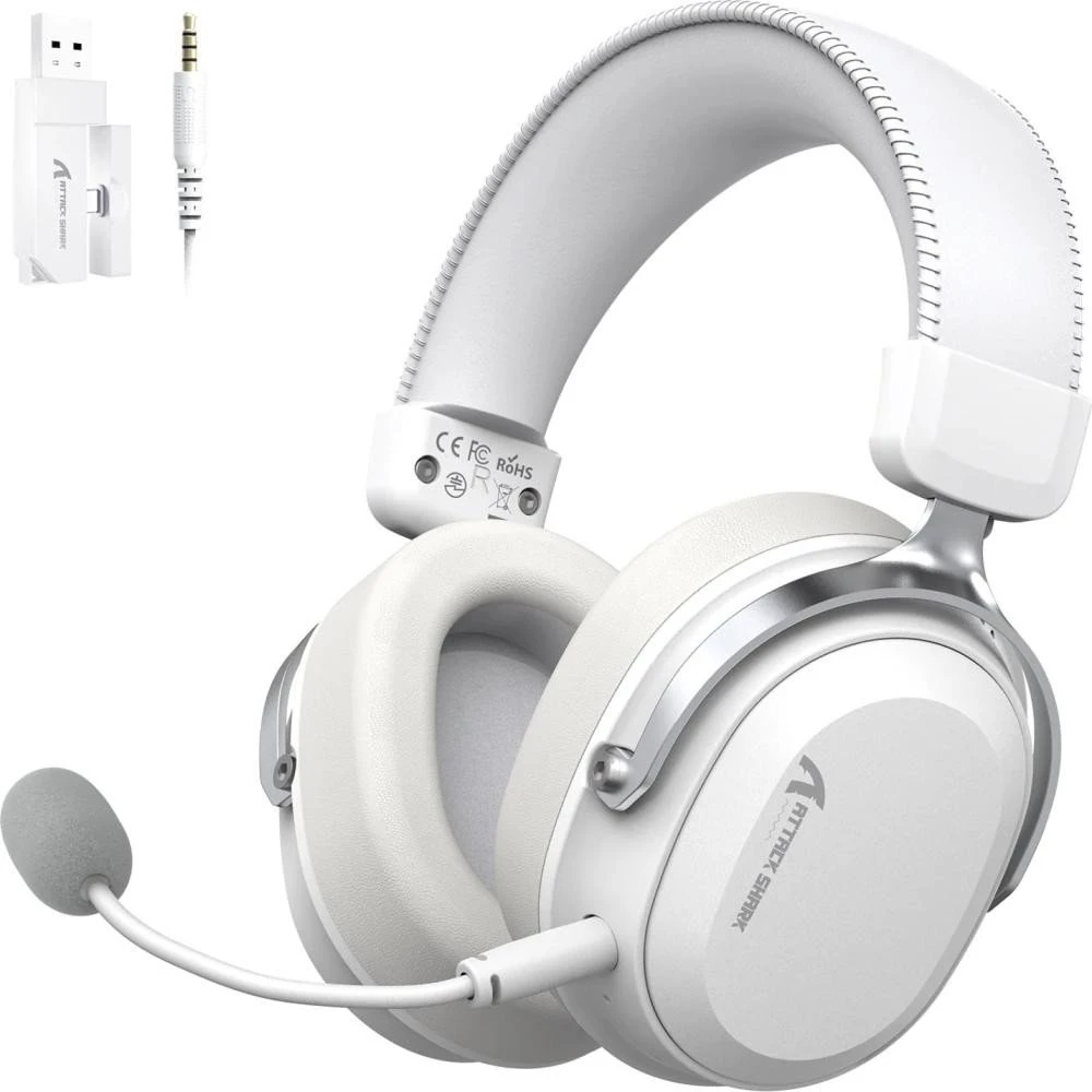 Наушники с микрофоном ATTACK SHARK L30 Pro Wireless White (L30PROW_AS) (UA)