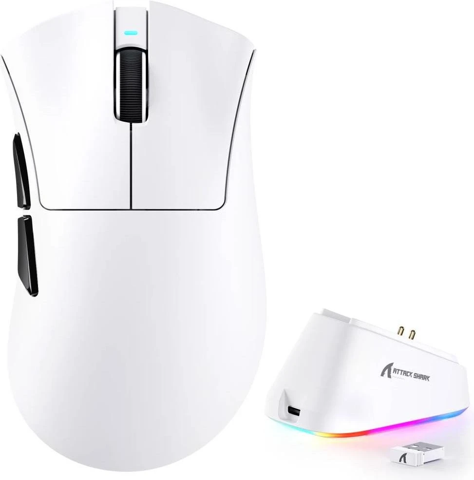 Мышь ATTACK SHARK V3PRO Ultra-Light White (V3PROW_AS) (UA)