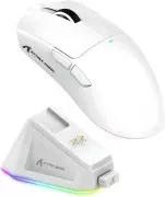 ATTACK SHARK X11 Wireless Gaming Mouse with Charging Dock White (X11W_AS) (UA)