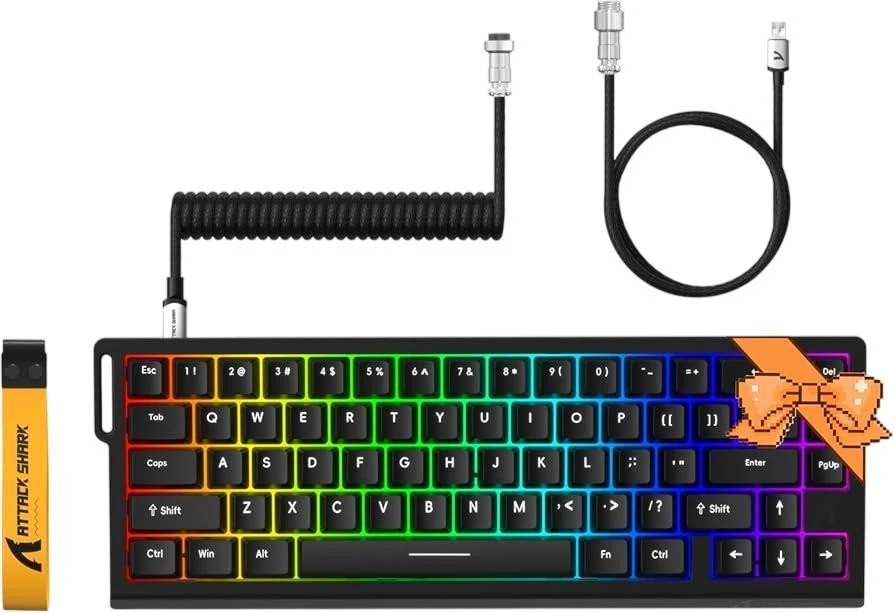 Клавіатура ATTACK SHARK X68 HE Black (X68PROHEML_AS) (UA)