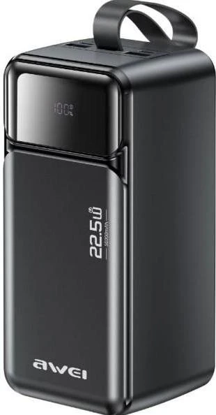 Мобильная батарея Awei PA-106 50000mAh Black (6954284029537) (UA)
