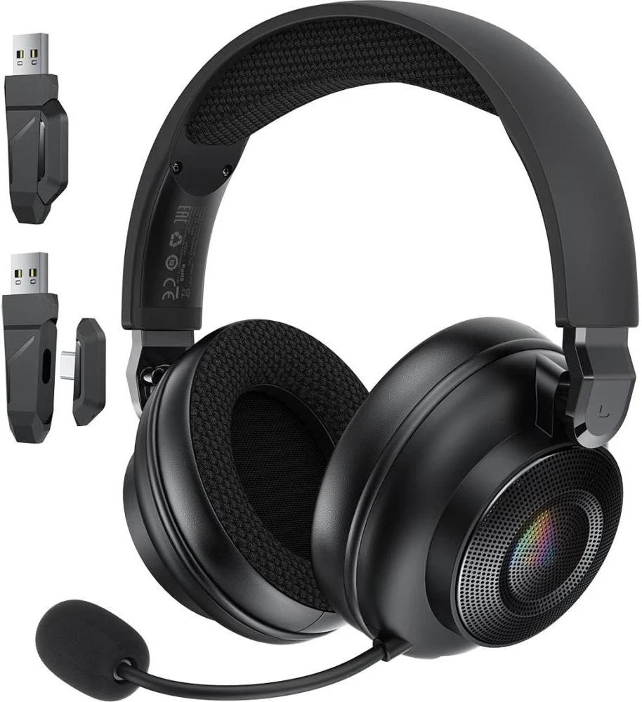 Наушники с микрофоном Acefast H15 Black (6974316286424) (UA)